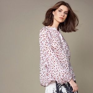 Floral button down summer shirt